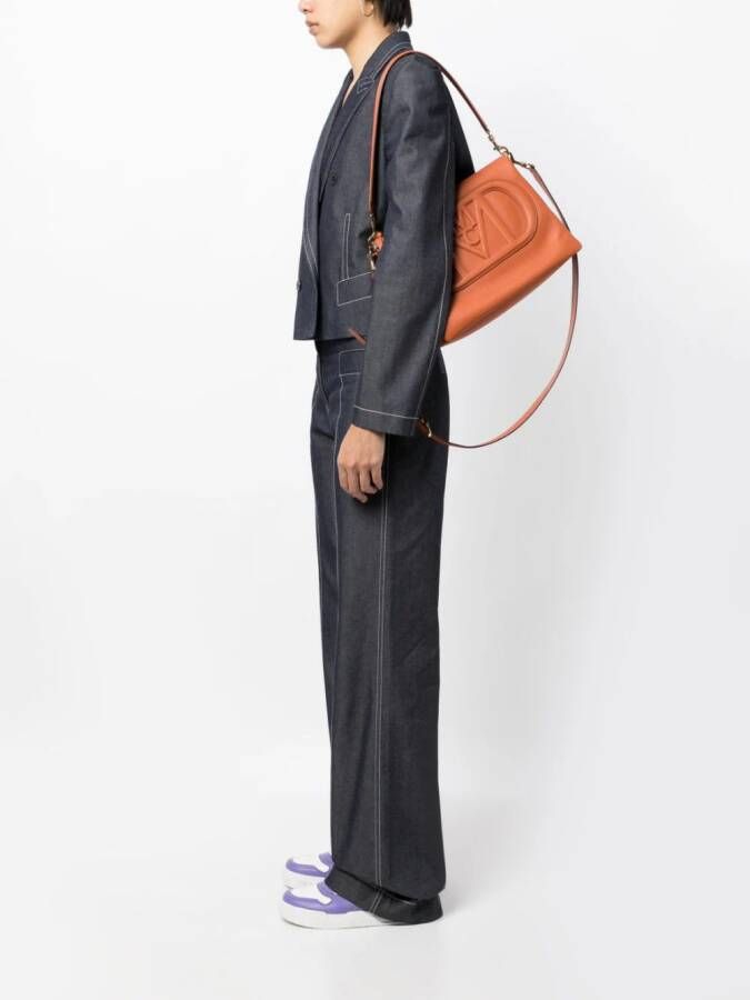 MCM Travia leren medium schoudertas Bruin
