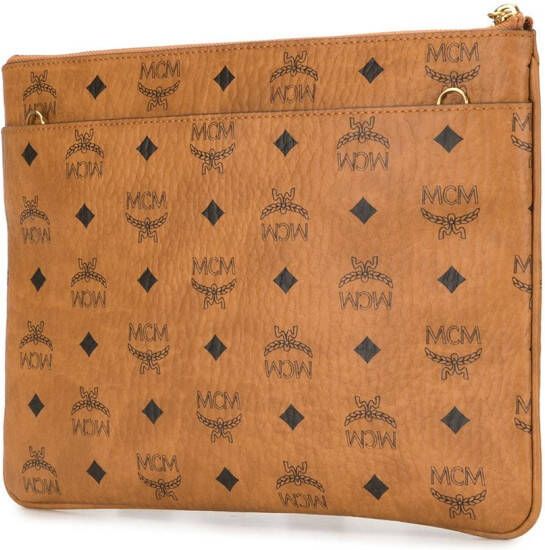 MCM Visetos crossbodytas met logoprint Bruin