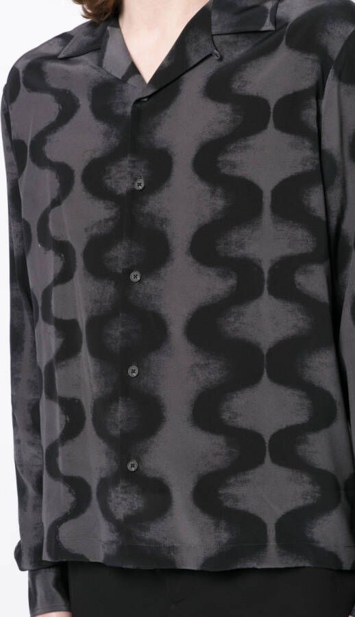 MCQ Overhemd met abstracte print Grijs