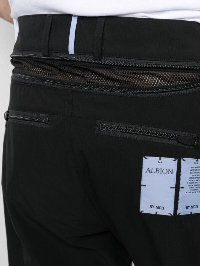 MCQ Cargo broek met logopatch Zwart