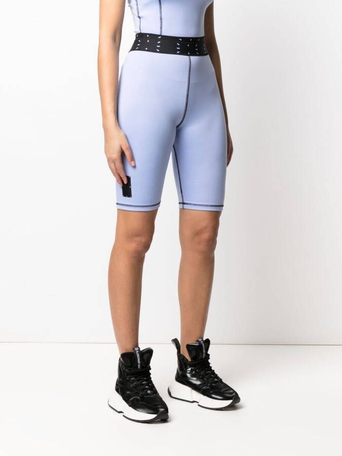 MCQ Fietsshorts met stiksel Paars