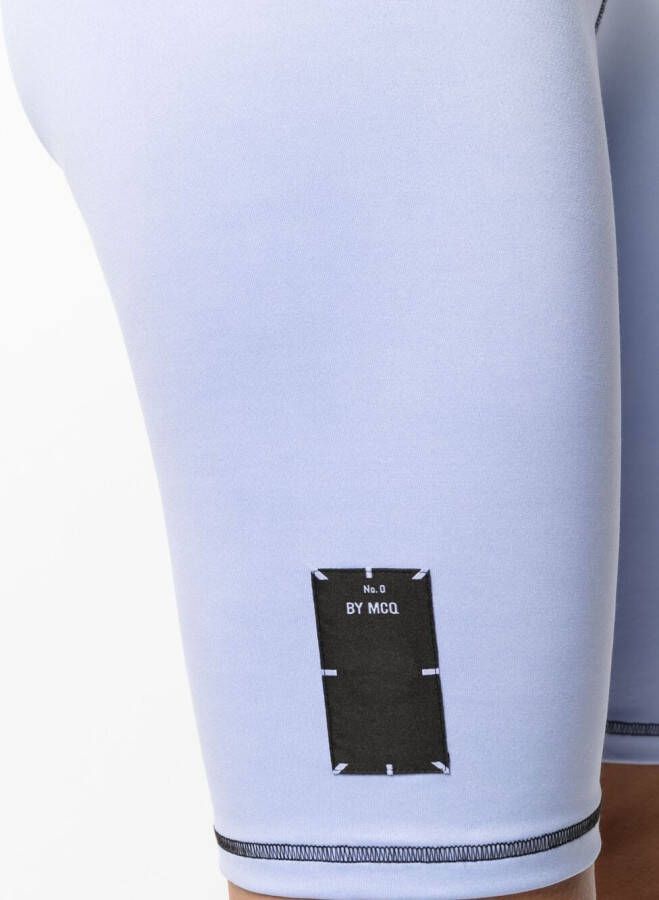 MCQ Fietsshorts met stiksel Paars