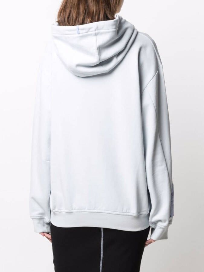 MCQ Hoodie met logopatch Blauw