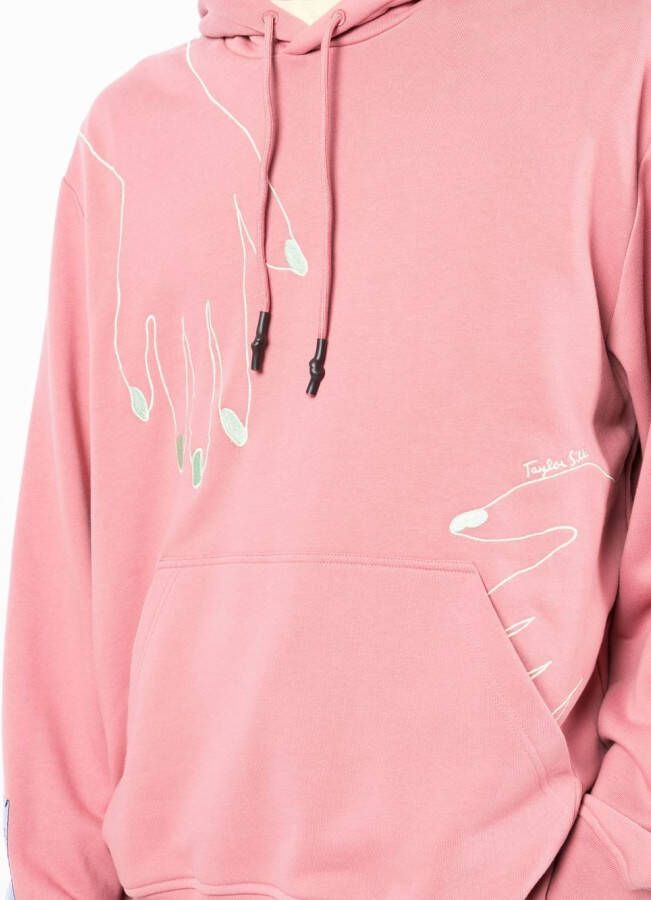MCQ Katoenen hoodie Roze