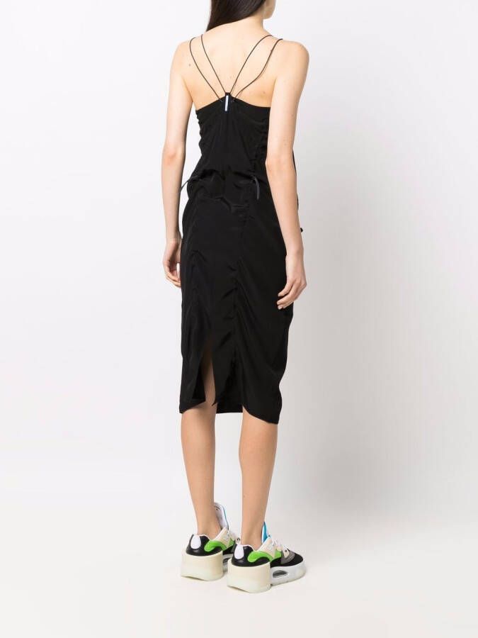 MCQ Midi-jurk met trekkoord Zwart