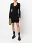 MCQ Mini-jurk met V-hals Zwart - Thumbnail 2