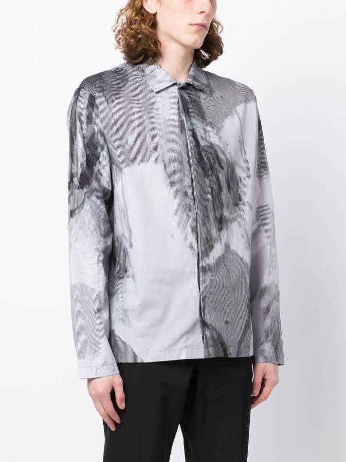 MCQ Overhemd met abstracte print Zwart