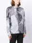 MCQ Overhemd met abstracte print Zwart - Thumbnail 3