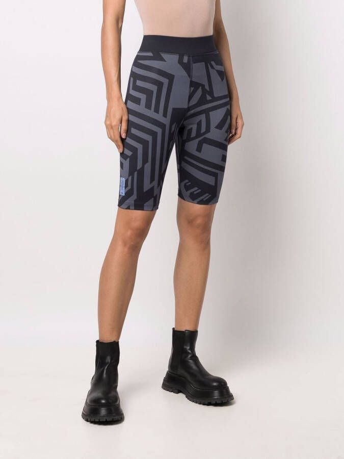MCQ Shorts met abstracte print Zwart