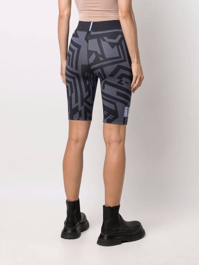 MCQ Shorts met abstracte print Zwart