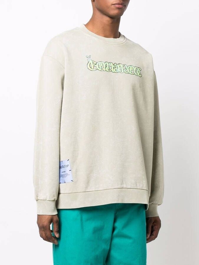 MCQ Sweater met print Groen