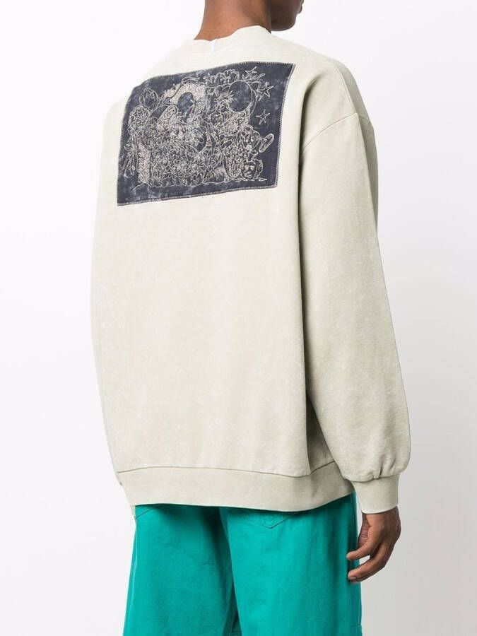 MCQ Sweater met print Groen