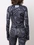 MCQ Top met geometrische print Zwart - Thumbnail 4