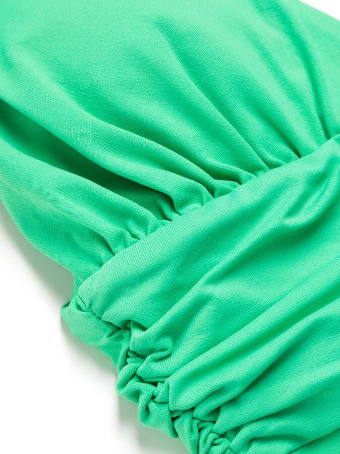 Melissa Odabash Badpak met ruches Groen