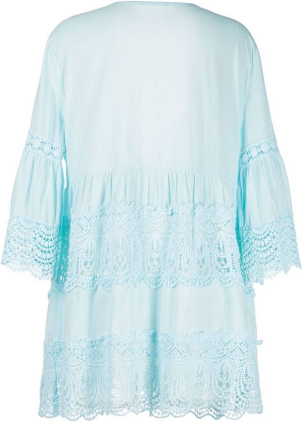Melissa Odabash St Tropez geribbeld badpak Blauw