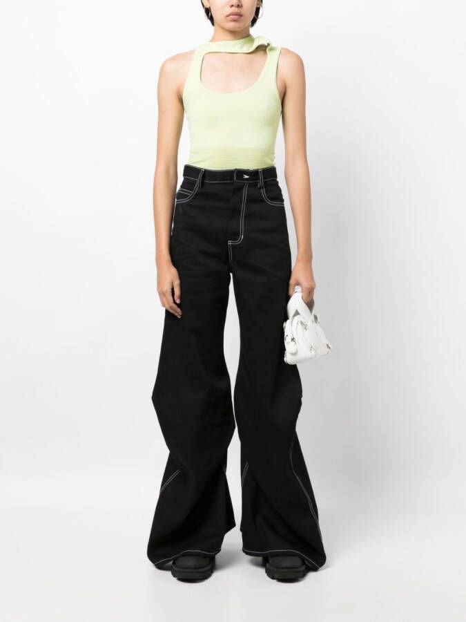 Melitta Baumeister Jeans met wijde pijpen Zwart