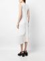 Melitta Baumeister Midi-jurk met textuur Wit - Thumbnail 4