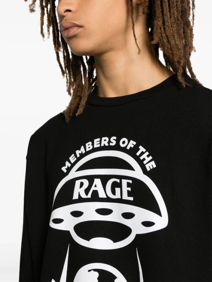 MEMBERS OF THE RAGE Katoenen sweater met print Zwart