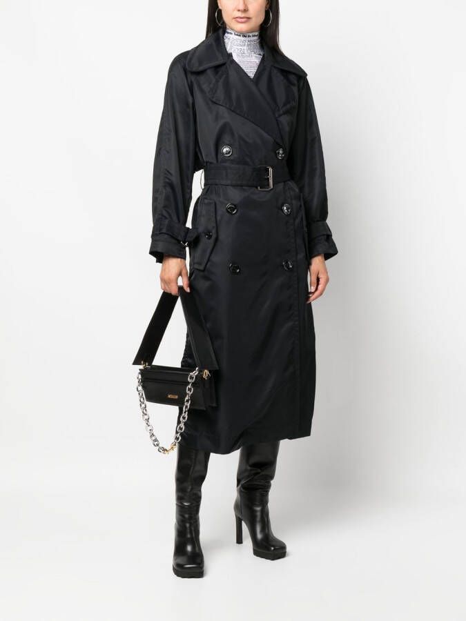 MERYLL ROGGE Trenchcoat met dubbele rij knopen Zwart