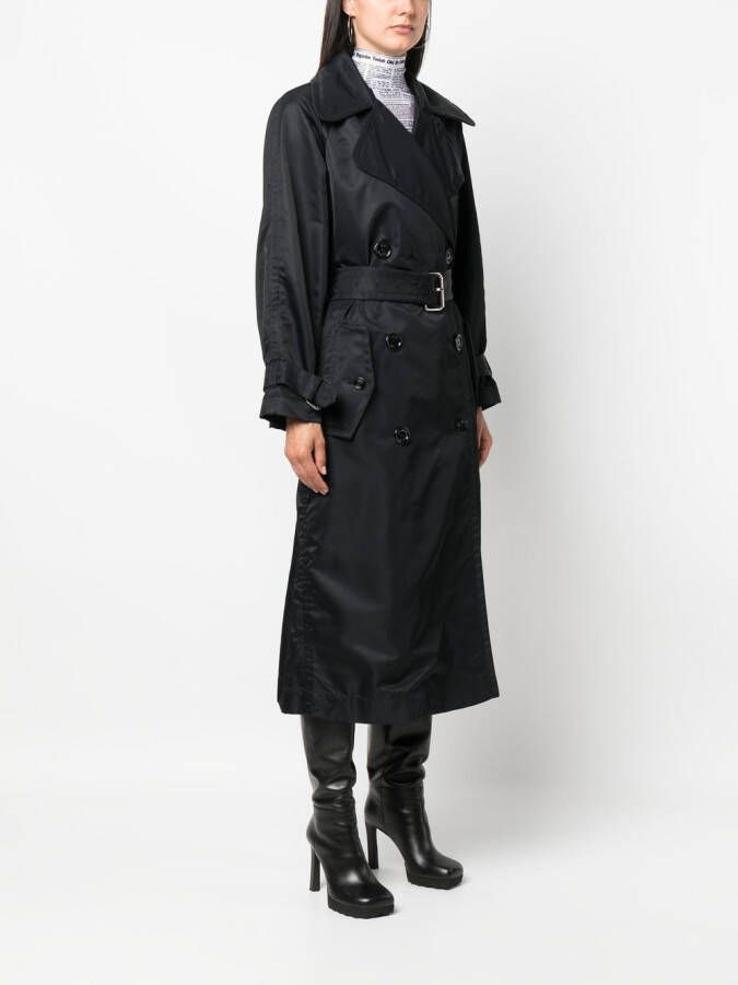 MERYLL ROGGE Trenchcoat met dubbele rij knopen Zwart