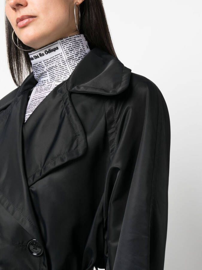 MERYLL ROGGE Trenchcoat met dubbele rij knopen Zwart