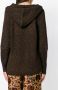 Mes Demoiselles gebreide hoodie Bruin - Thumbnail 4