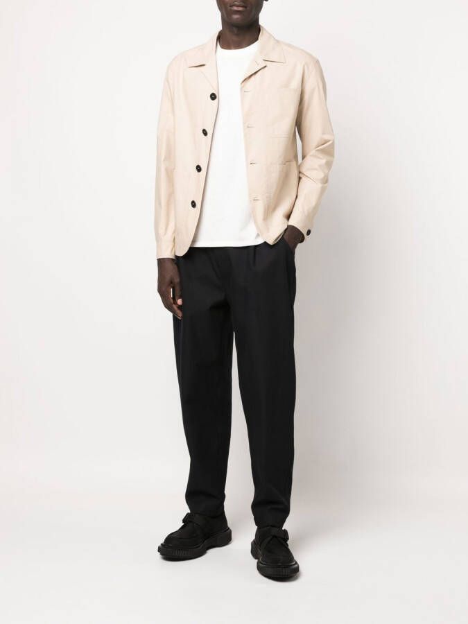 Meta Campania Collective Shirtjack van biologisch katoen Beige