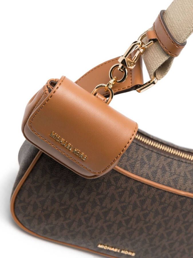 Michael Kors Crossbodytas met monogrampatroon Bruin