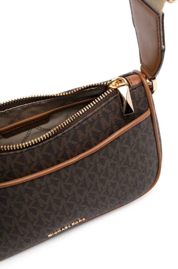 Michael Kors Crossbodytas met monogrampatroon Bruin