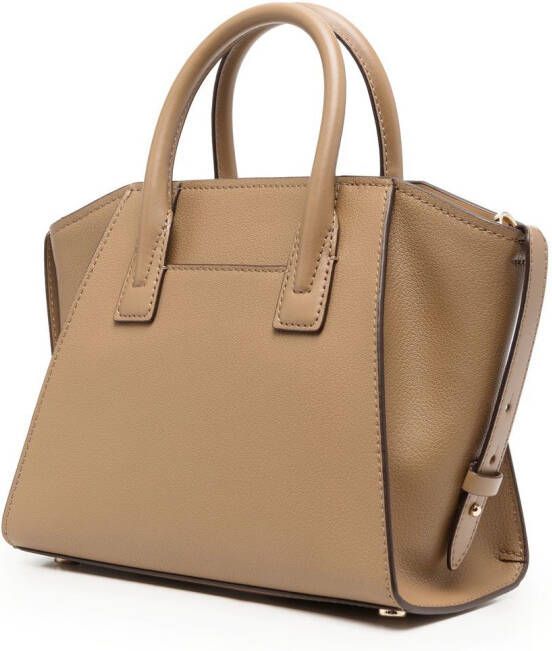 Michael Kors Avril leren shopper Beige