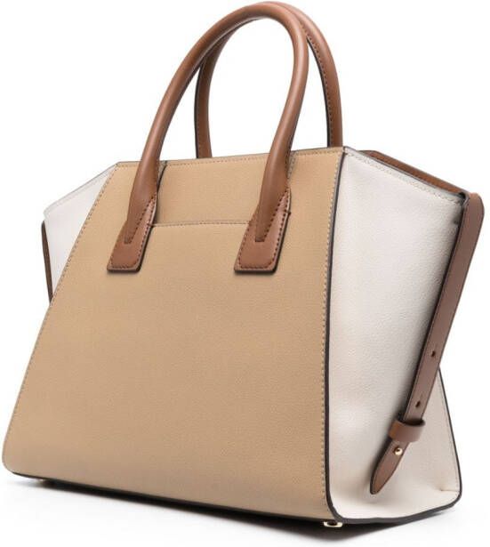 Michael Kors Avril leren shopper Bruin