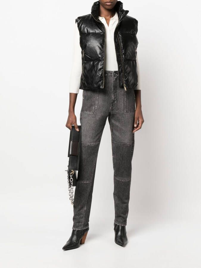 Michael Kors Bodywarmer met hoge hals Zwart