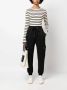 Michael Kors Gigi Empire shopper met jacquard Bruin - Thumbnail 4