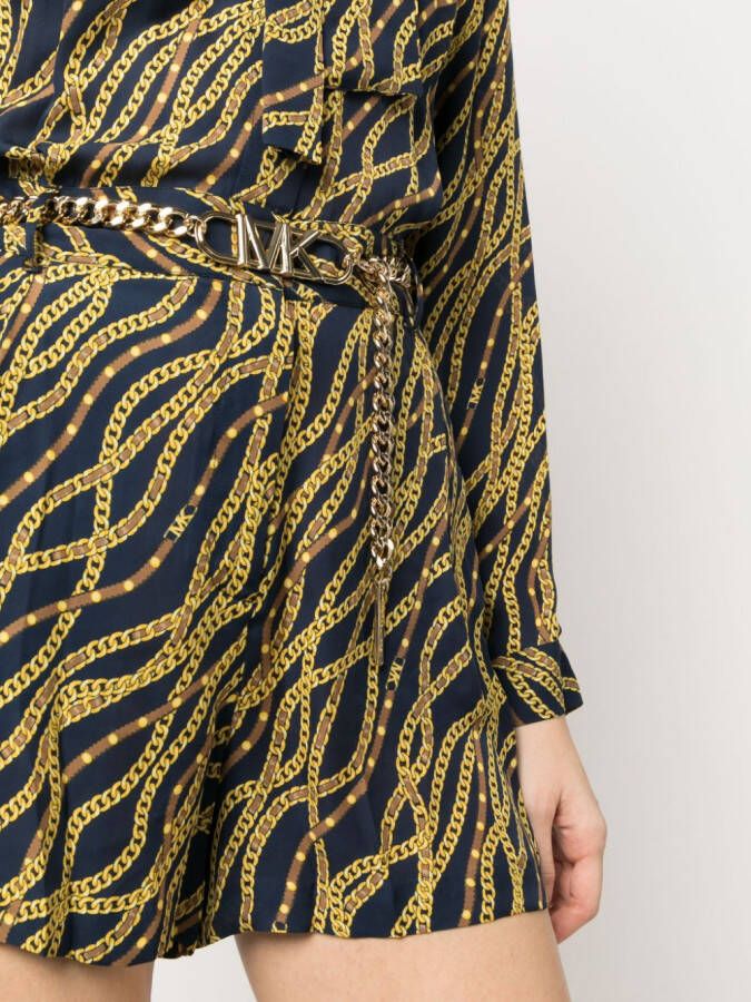 Michael Kors Jumpsuit met lange mouwen Blauw