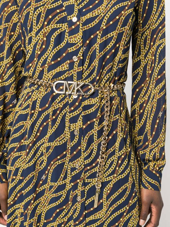 Michael Kors T-shirtjurk met print Blauw