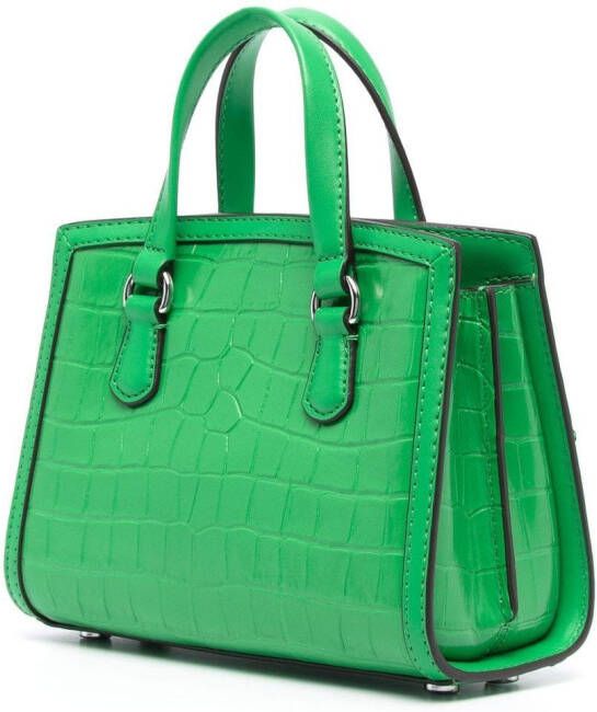 Michael Kors Chantal shopper met krokodillenleer-reliëf Groen