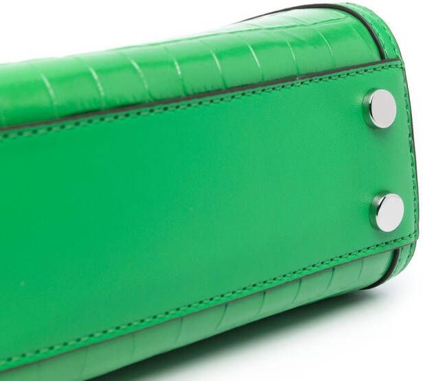 Michael Kors Chantal shopper met krokodillenleer-reliëf Groen