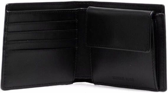 Michael Kors Harrison fold over wallet Zwart