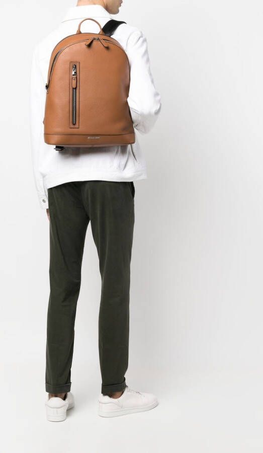 Michael Kors Hudson leren rugzak Bruin