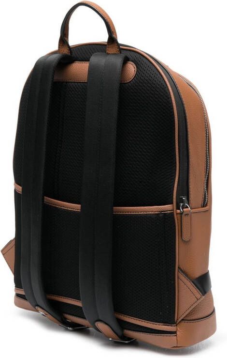 Michael Kors Hudson leren rugzak Bruin