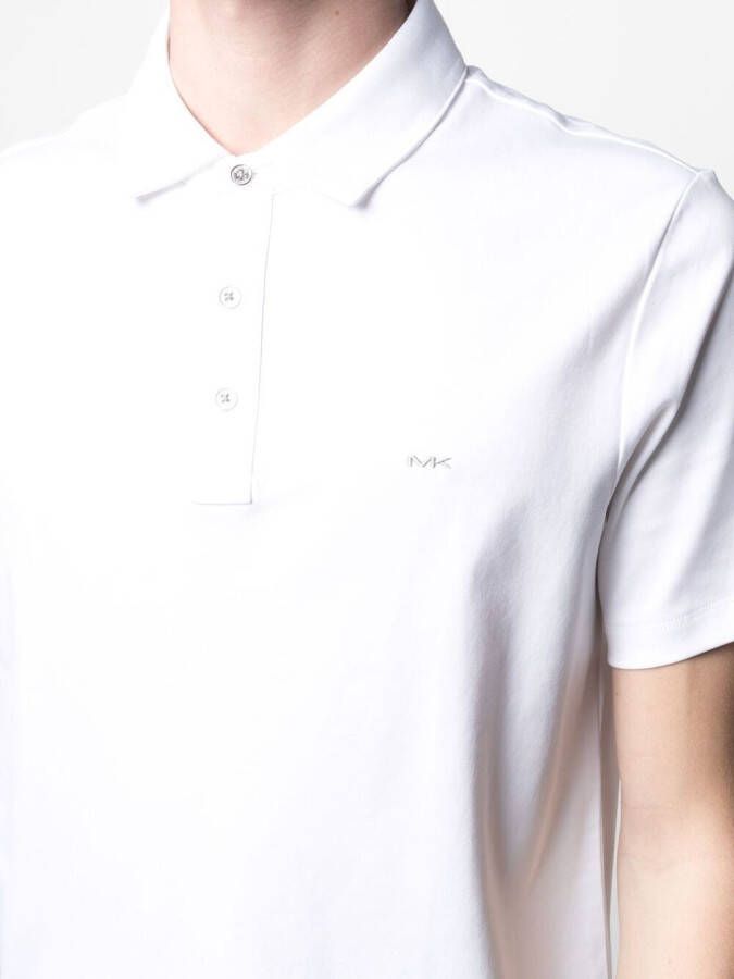 Michael Kors Poloshirt met geborduurd logo Wit
