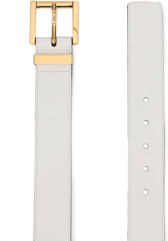 Michael Kors Collection Leren riem Wit