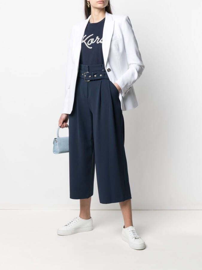 Michael Kors Cropped broek Blauw