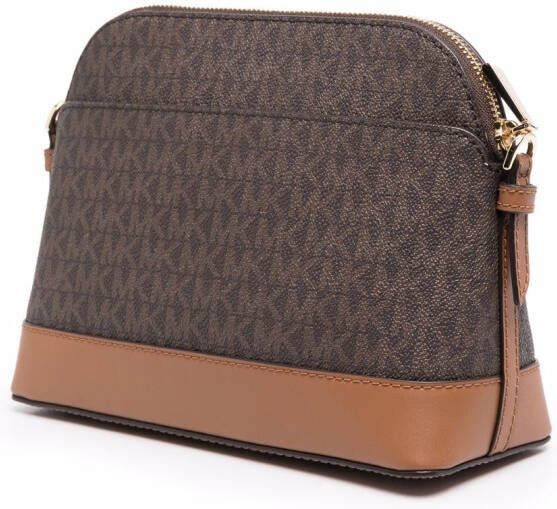 Michael Kors Dome crossbodytas met logo Bruin