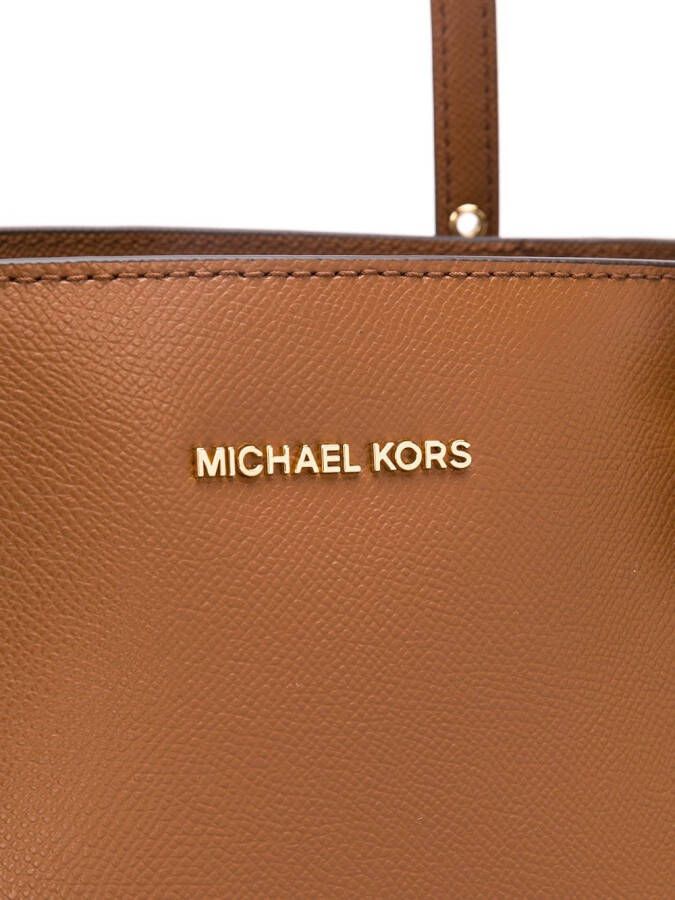 Michael Kors Draagtas met logoplakkaat Bruin