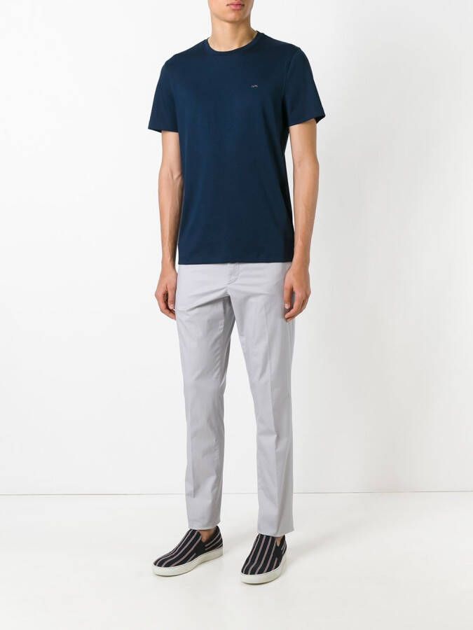 Michael Kors effen T-shirt Blauw