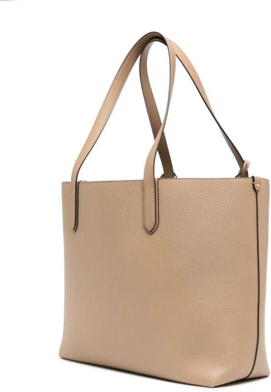 Michael Kors Eliza XL leren shopper Bruin