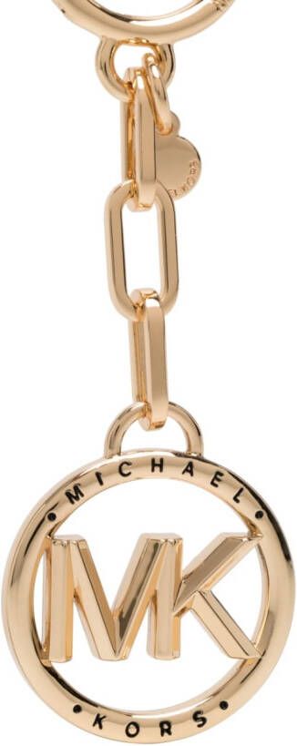 Michael Kors Sleutelhanger met gegraveerd logo Goud