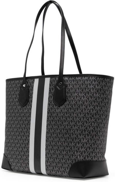 Michael Kors Eva shopper met streep Zwart