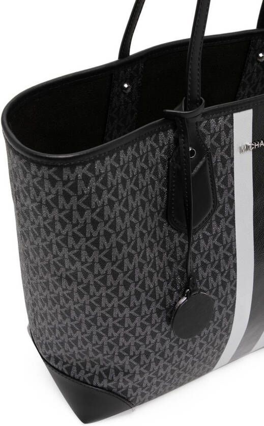 Michael Kors Eva shopper met streep Zwart